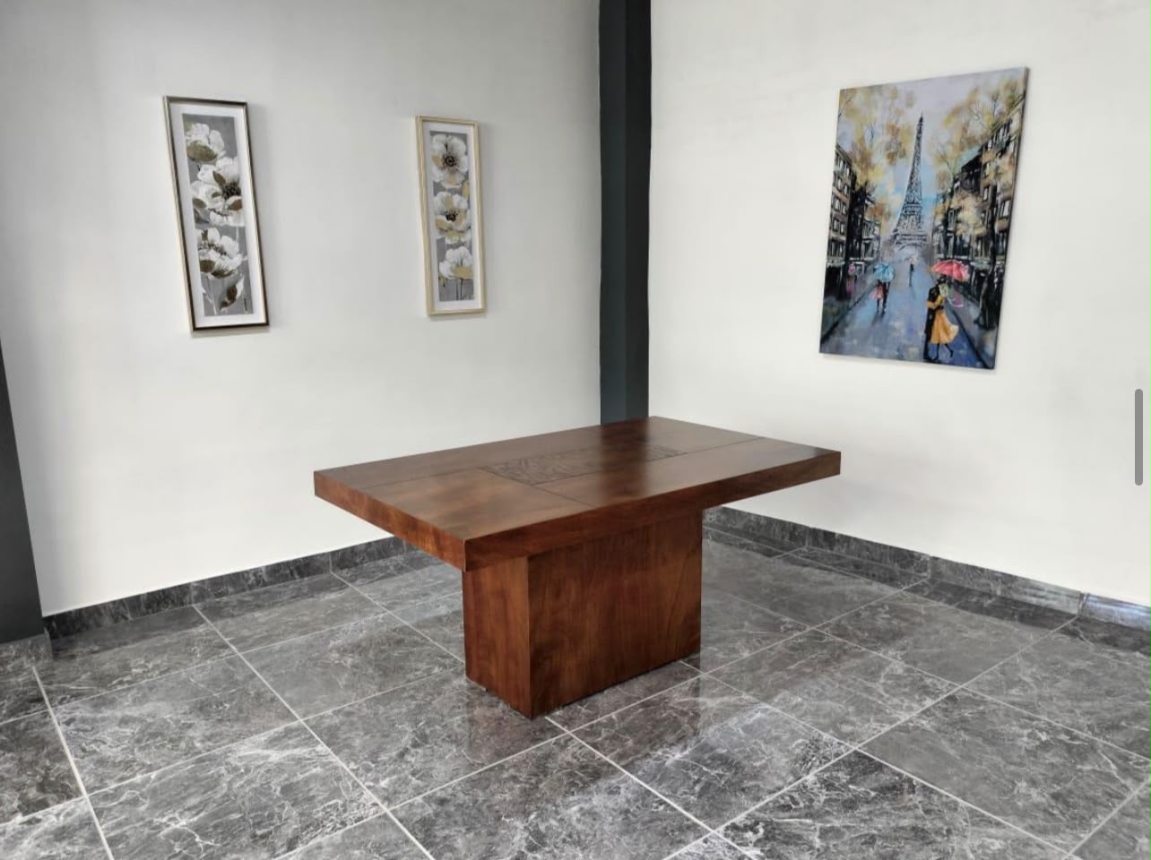 MESA LISBOA DE 4, CHAPA OCUME, COLOR NOGAL 