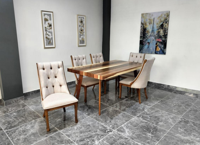 MESA GRECIA DE 6, CHAPA PAROTA SALVAJE