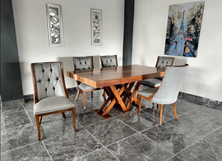 Comedor velagui de 6 chapa parota salvaje